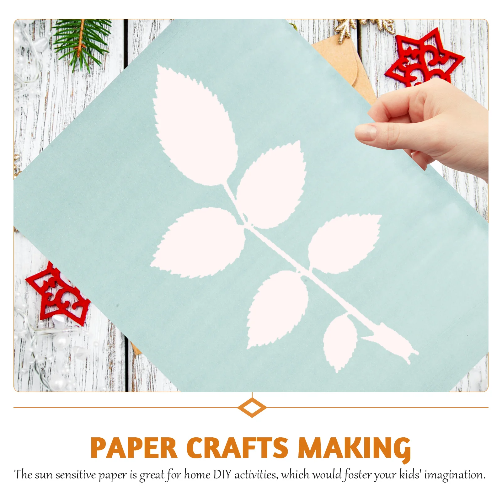 مجموعة واحدة من ورق Cyanotype ورق طباعة الشمس A5 من الألياف الطبيعية المواد المتينة DIY لوازم فنية لمشاريع طباعة الشمس والإبداعية