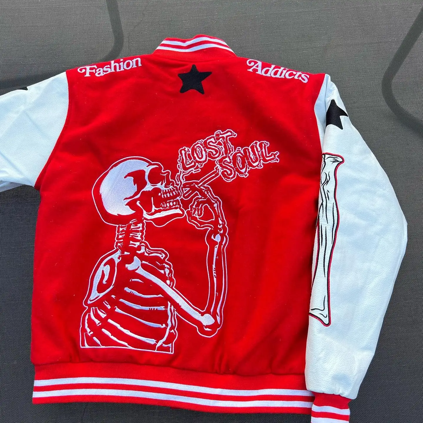 

American-style sportswear street punk gothic skull print Y2K hip-hop casual sports cardigan Harajuku retro trendy clothing