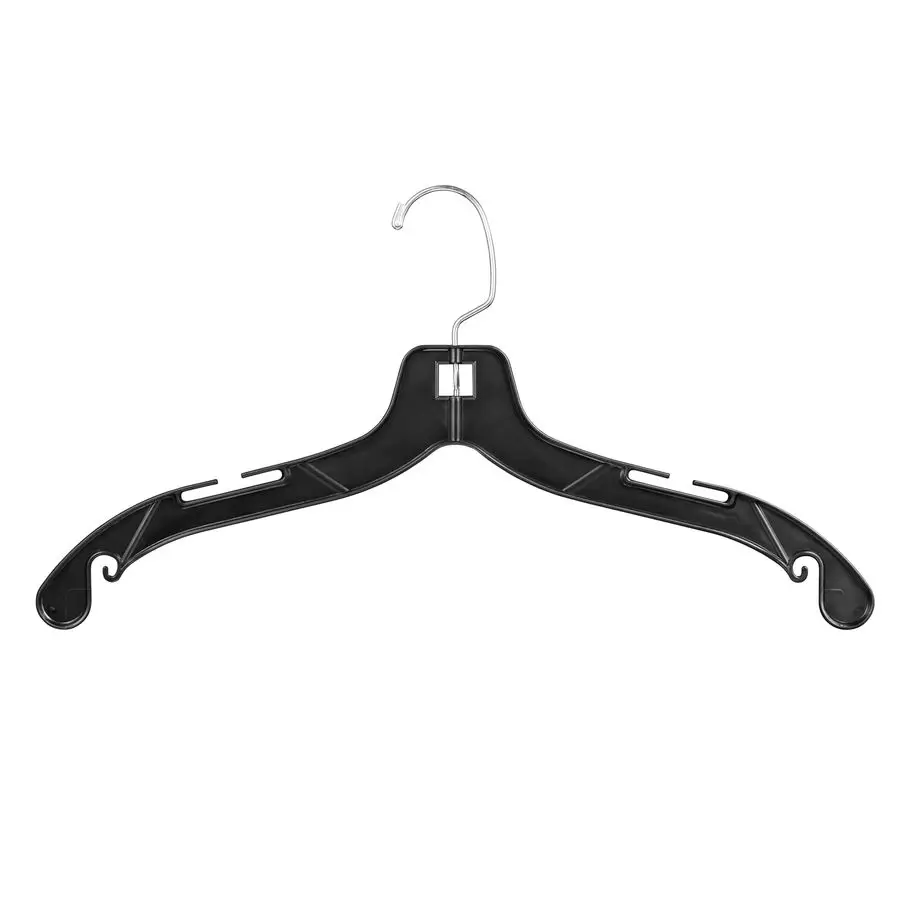 

Black Plastic Clothes Hangers Durable Plastic Hanger 100 Pack for Organizing Garments for Shirt Hangers and Dress Coat Hangers B
