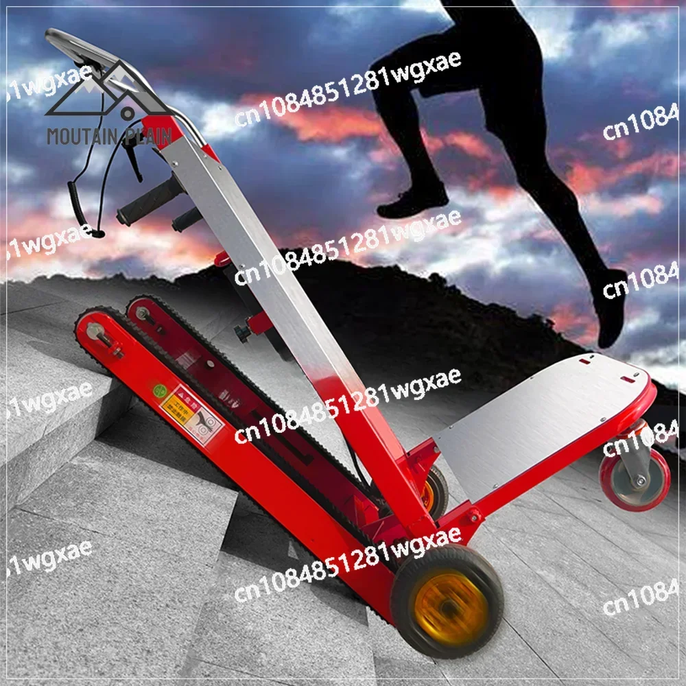 

Crawler Type Up and Down Ladder Folding Truck 400kg Large Wheel Electric Ladder Truck