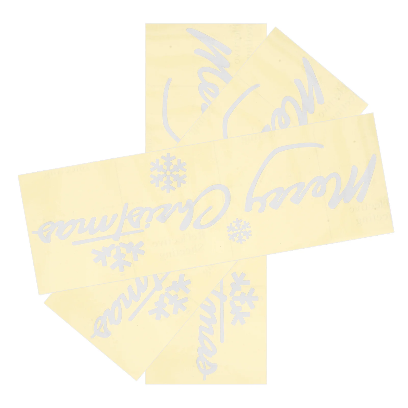 

3Pcs Christmas Car Window Stickers Reflective PVC Decals Decorations Merry Christmas Stickers for Glass Surfaces