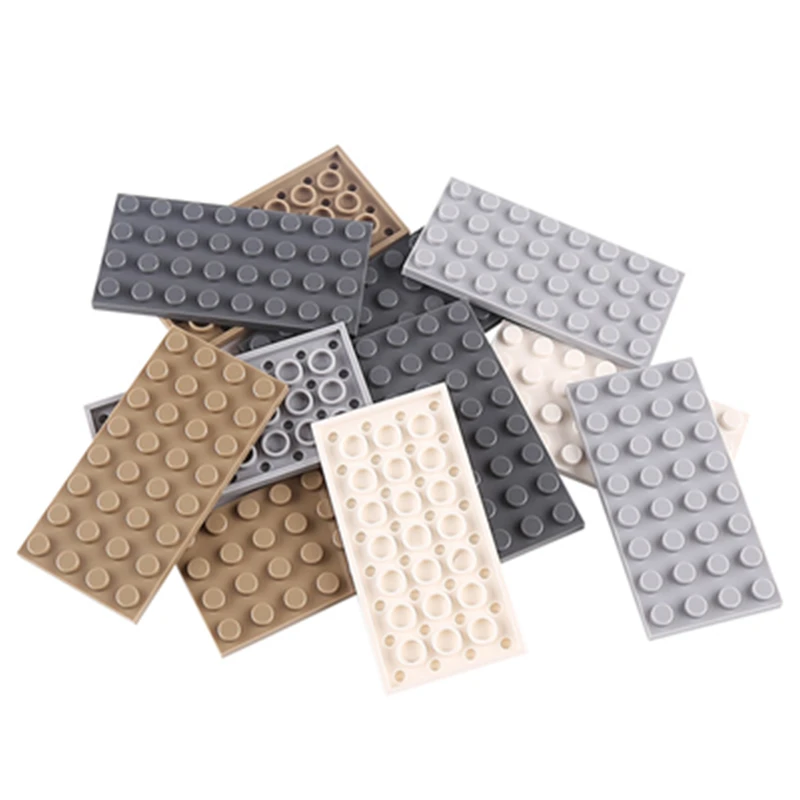 

24PCS PLATE 4x8 Dots Compatible with 3035 Self-Locking Bricks Building Blocks Toys Accessories