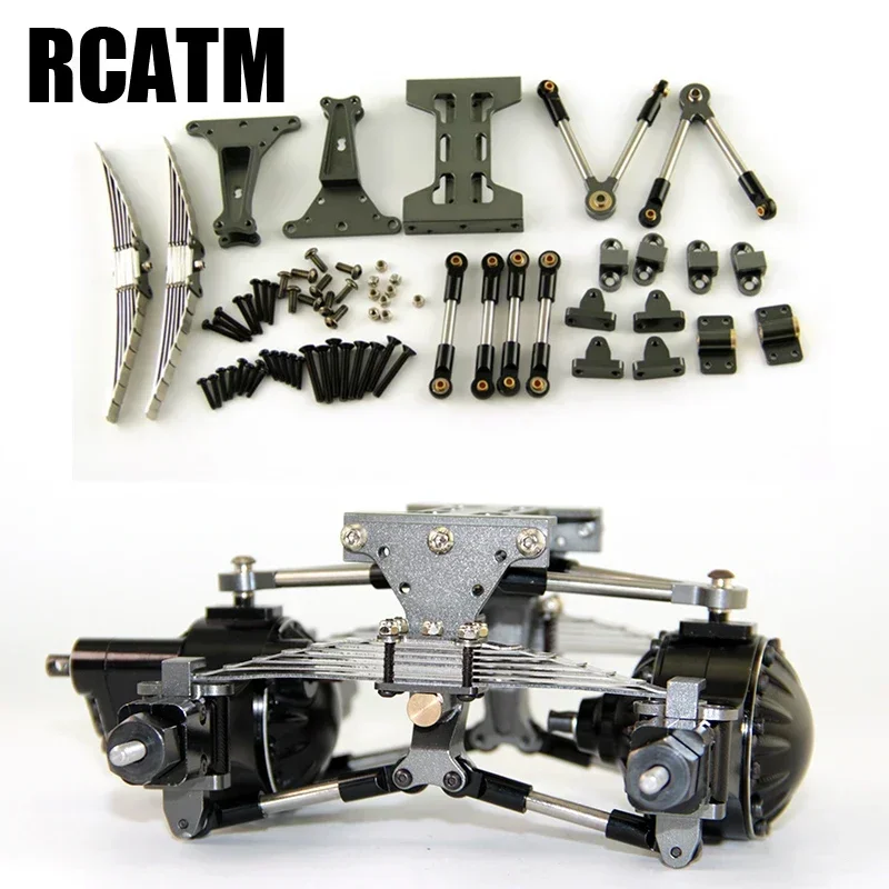 Zestaw metalowego zawieszenia tylnej osi do Tamiya 1/14 RC Truck Wywrotka Scania Actros Lesu MAN Actros R470 R620 F16