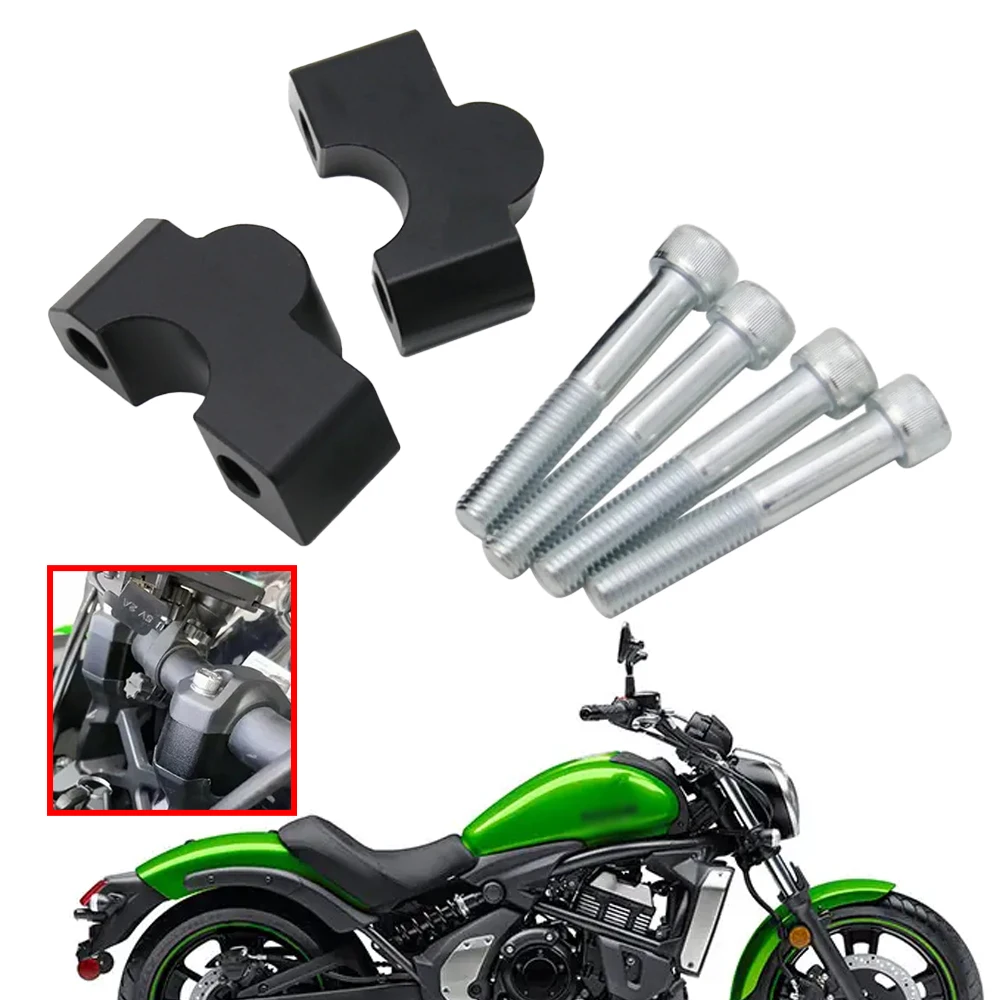 

Motorcycle CNC Aluminium Handlebar Risers Up Move 30MM Handlebar Riser Fit For KAWASAKI Vulcan S 650 VN650 2015-2020 2019 2018