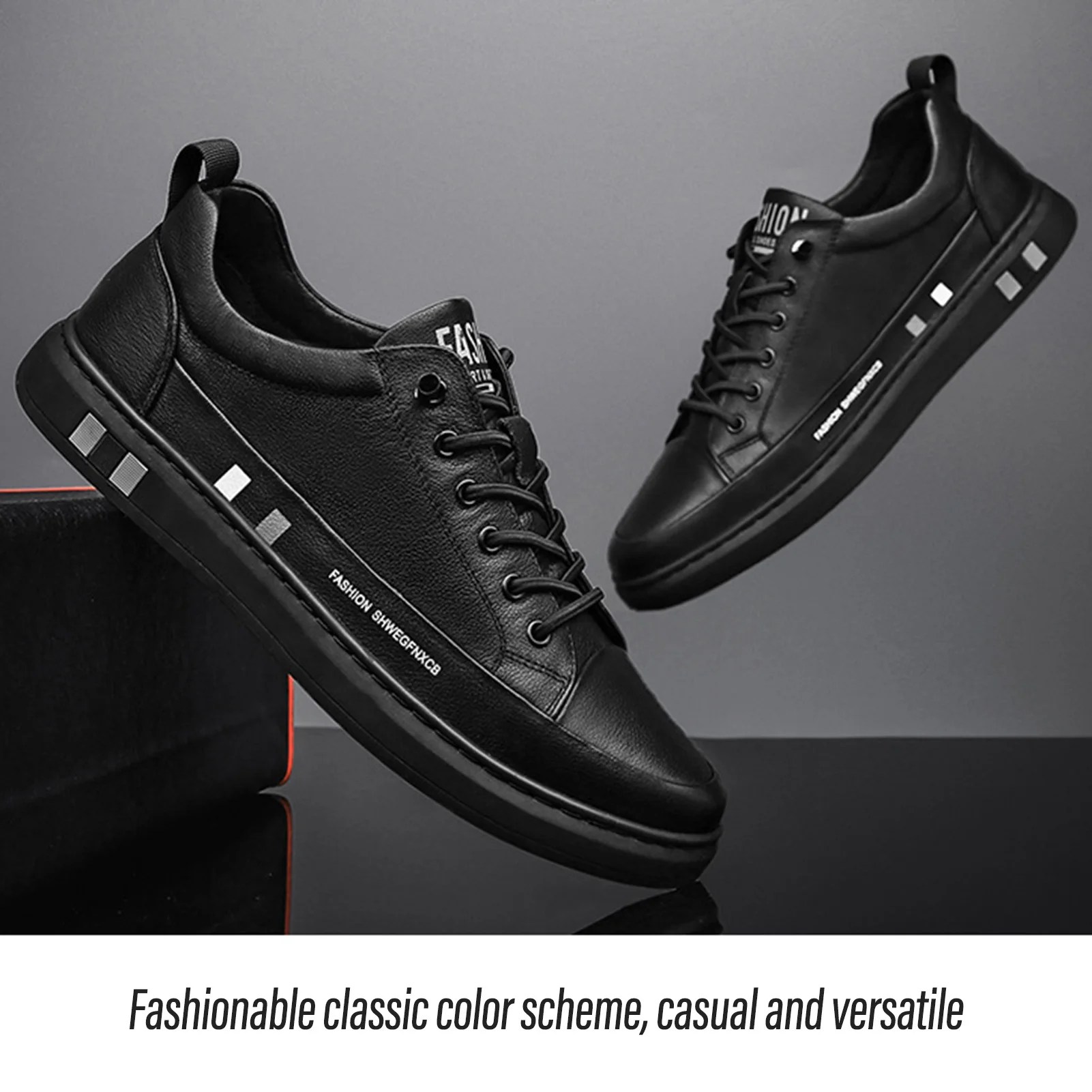 

Мужские кожаные кроссовки на плоской подошве с низким вырезом, универсальная мужская повседневная обувь на плоской подошве для путешествий, прогулок