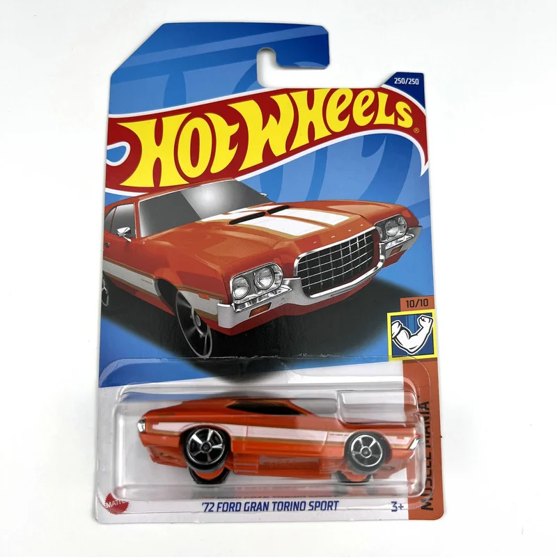 

2022-250 Hot Wheels Cars 72 FORD GRAN TORINO SPORT 1/64 Metal Die-cast Model Collection Toy Vehicles