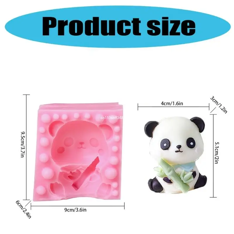 Moldes creativos silicona para pasteles, moldes para postres, moldes para fondant silicona con forma Panda