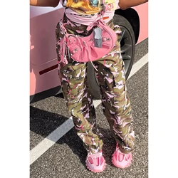 Camouflage Cargo Pants Y2K Streetwear High Waist Fashion 2023 Women Winter Fall Clothes Trousers Parachute Pencil Baggy Pants
