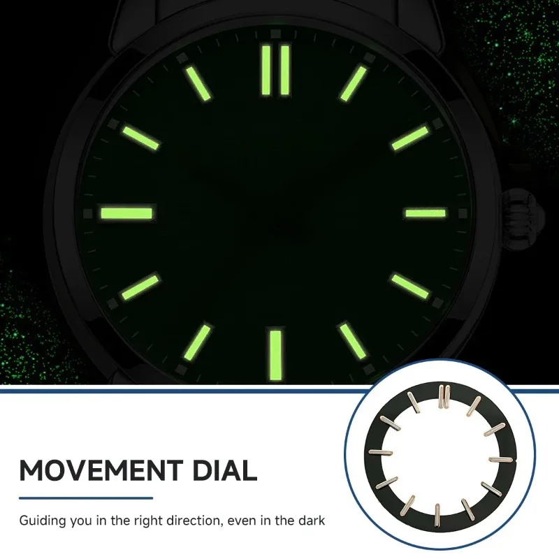 Zwart Wit 29mm Wijzerplaat voor NH70 NH72 NH71 NH35 Beweging Skeleton Hollow Dial Ring Lichtgevende Horloge Accessoires deel