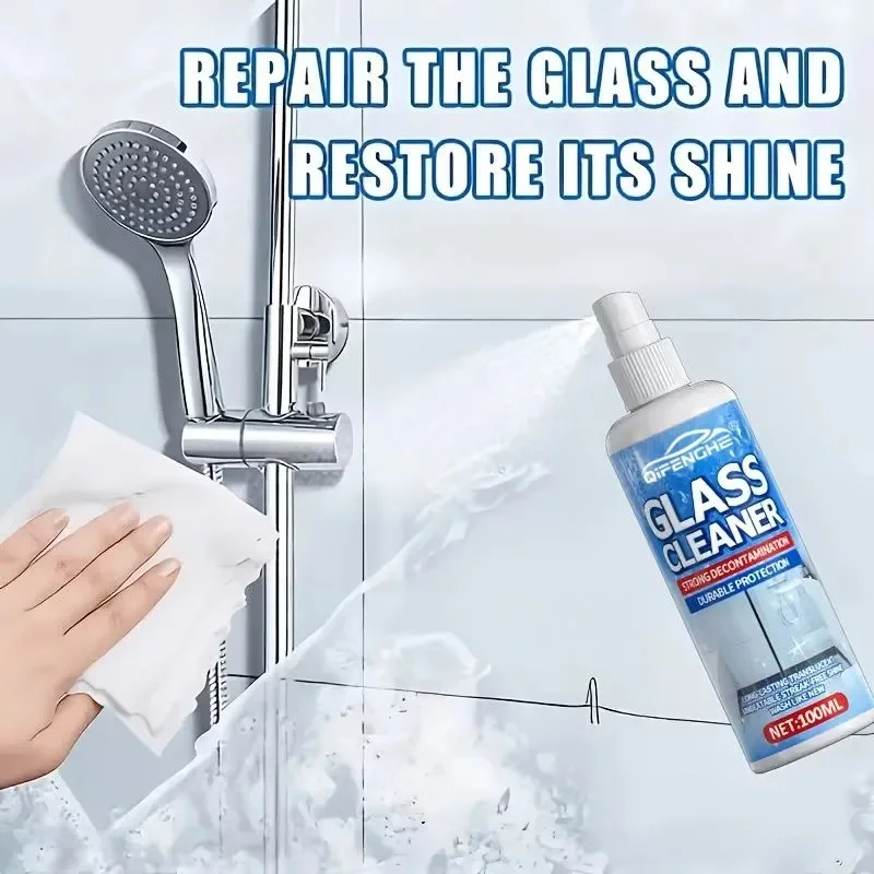 Streak-Free Glass Cleaner by QIFENGHE, Long-Lasting Translucent Shine