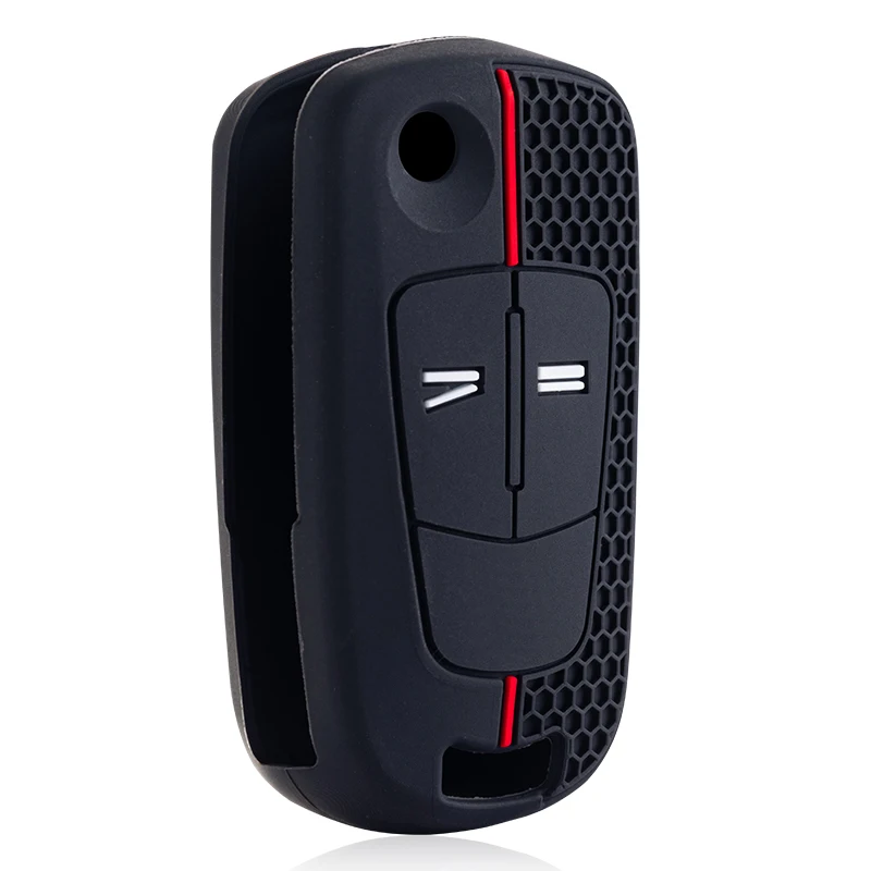 Silicone Car Keychain Key Case Cover For Opel Vauxhall Astra H J Corsa D Vectra C Zafira Astra Vectra Signum Ring Key Fob Caps