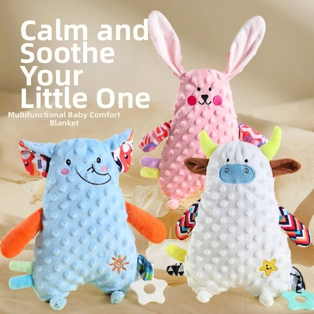 Fashion Lion Rabbit Baby Comforter Toy Soft Cute Baby Appease Doll Comfortable Cartoon Animal Stuffed Toys Newborn Sleeping
