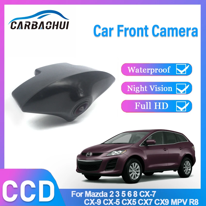 

170° Vehicle Full HD High Quality Car Front View Camera For Mazda 2 3 5 6 8 CX-7 CX-9 CX-5 CX5 CX7 CX9 MPV R8 Waterproof CCD