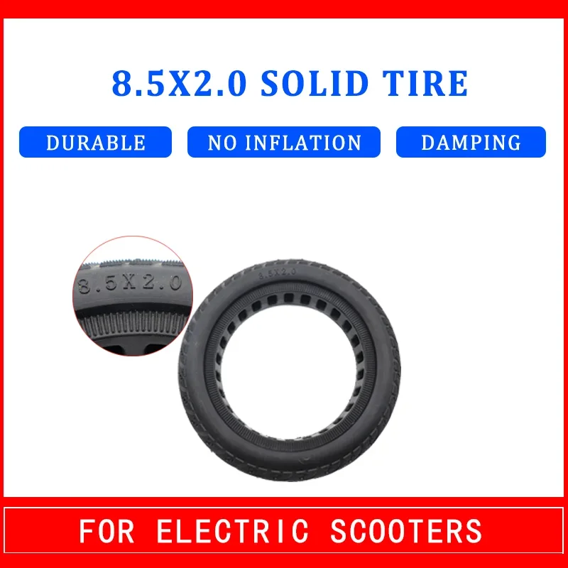 

8 Inch .5x2.0 Solid Tire for Xiaomi Mijia M365 / Pro Electric Scooter High Quality Rubber 1/2x2 .5*2.0 Non Pneumatic Tires