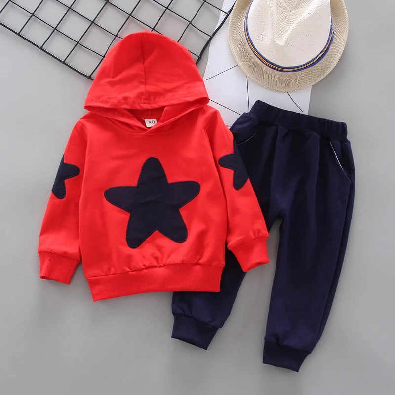 New Spring Autumn Baby Girl Clothes Children Boys Letter Hoodies Pants 2Piece Set Infant Clothing Toddler Costume Kids Tracksuit