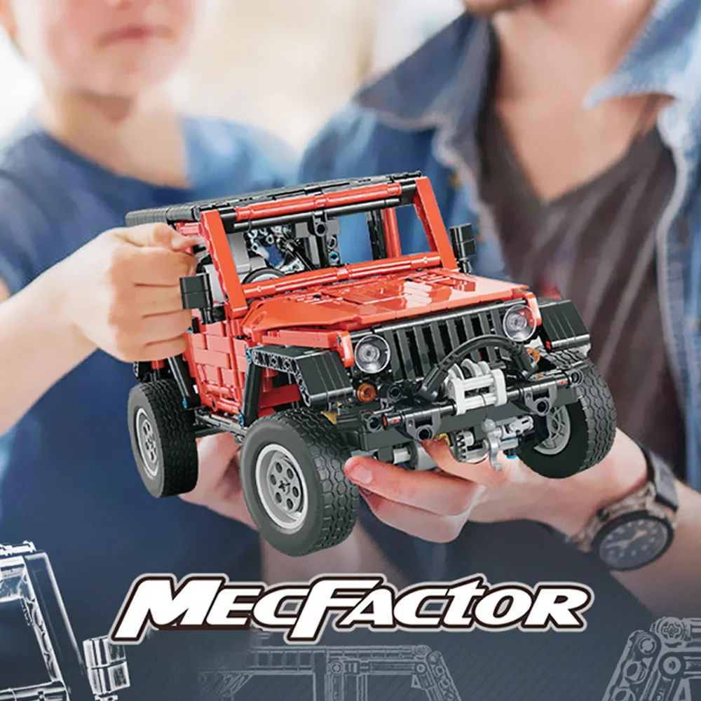 Off-Road Car Wrange MOC Technique Building Blocks and Engineering Toy, Collectible Model Cars Kits to Build, 1:14Truck Model