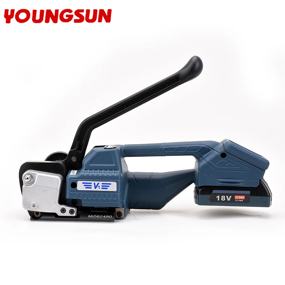 YOUNGSUN 13-16mm Semi Automatic Handheld Manual V1 Battery Powered Plastic PP PET Packing Tool  Strapping Machine Battery