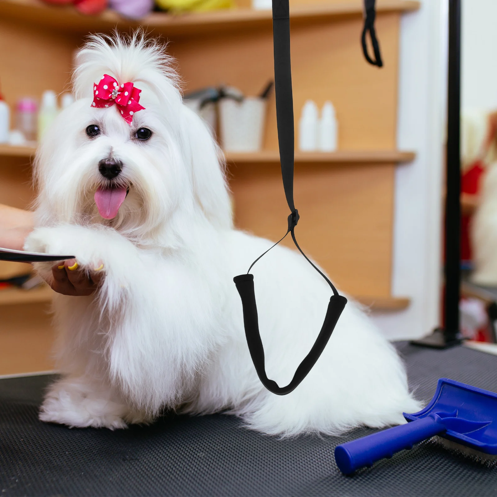 

1 set Pet Kit Belly Strap Adjustable Loop Extender For All Breeds Table Arms Accessories Home Use Dog Grooming Supplies Pet