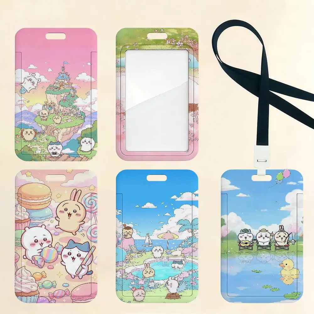 Cartoon C-Chiika-waES Cute Card Holder Cardcase Bank Credit Student ID Subway Work Permit Badge Holder
