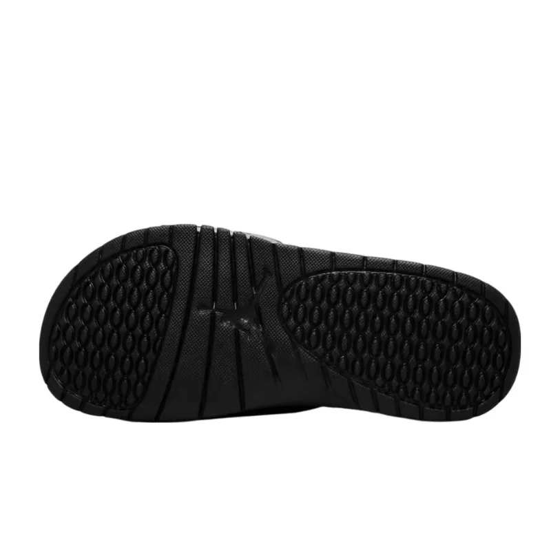 Nike Jordan Hydro5 Comfortable Anti-Slip and Anti-Abrasion Flip-Flops Unisex Style - Black and Silver 555501-061