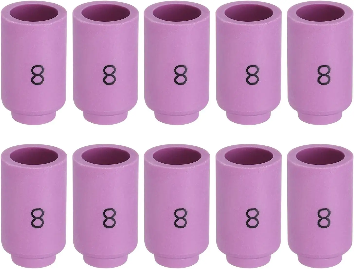 

10pcs Nozzles Ceramic Shield Cup 8# 13N12 Welding Torch Tip Torch Consumables Accessory for TIG Welding Torch WP-9/20/25 Series