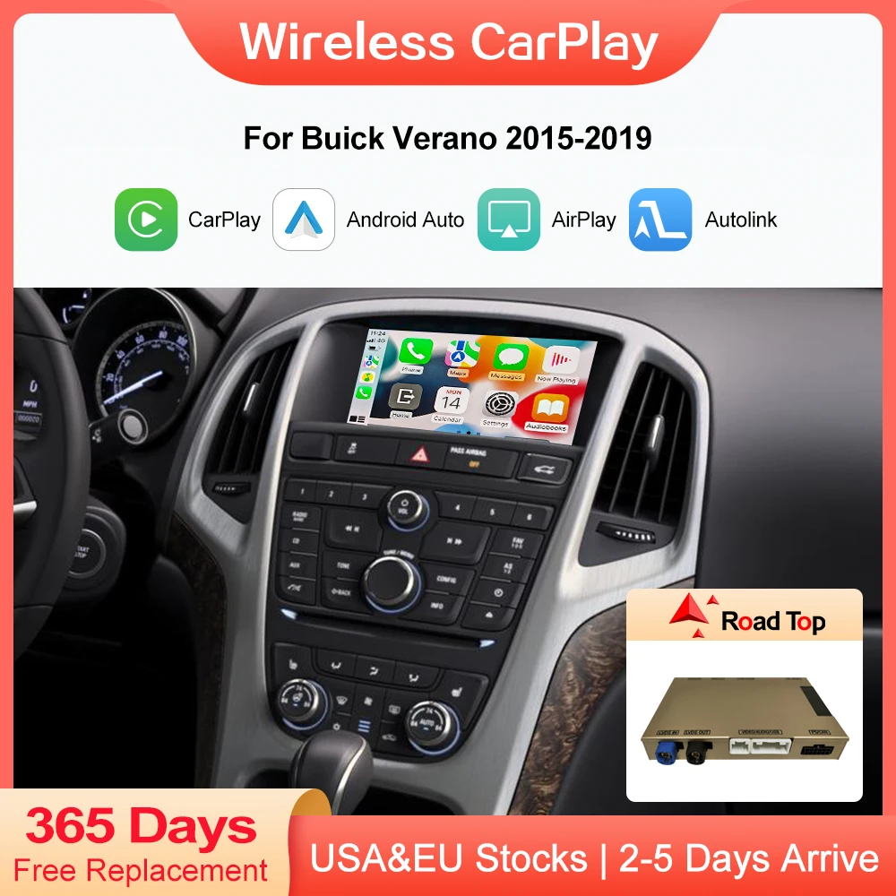 Wireless CarPlay for Buick Verano 2015-2019 ENVISION Regal LaCrosse Android Auto Mirror Link AirPlay Car Play Function accessory