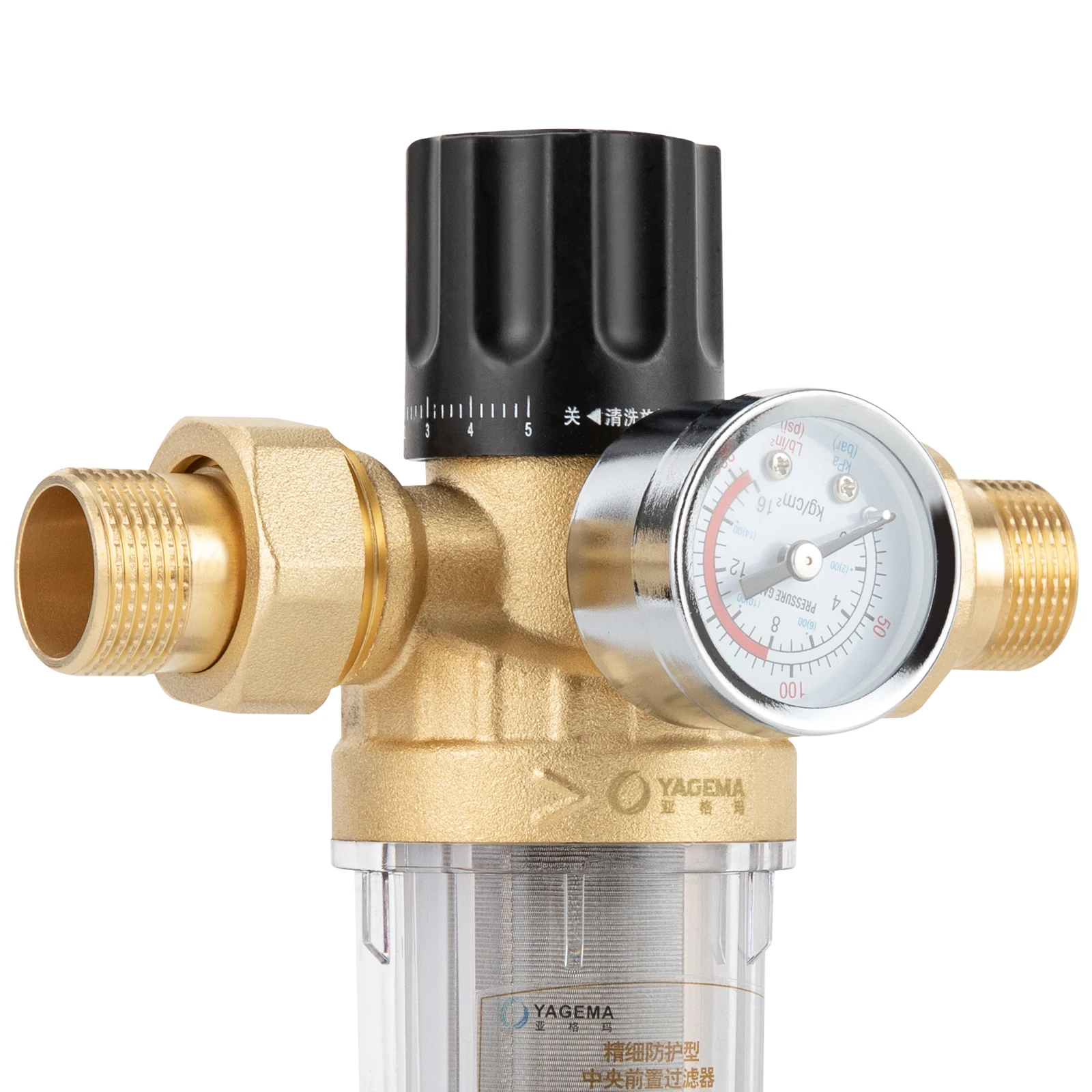Rohrmontierter Spin-Down-Sedimentfilter, anwendbare Temperatur -30–100 ℃ /-22-212 ℉ Geeignet für Häuser, Restaurants, Hotels, Schulen – Detail 7