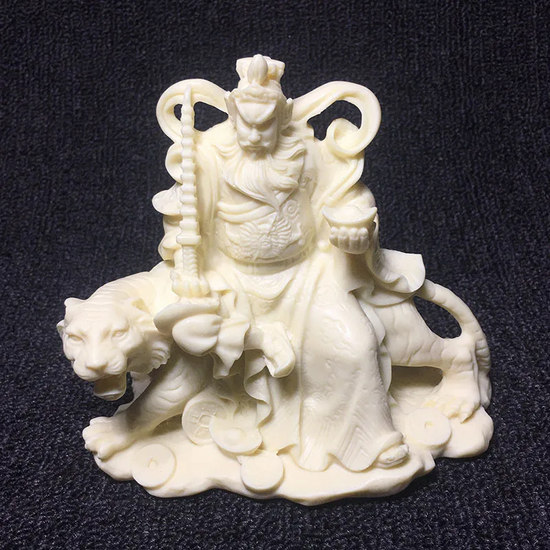 

Chinese Style Zhao Gongming God of Wealth Statue Natural Material Modern Art Sculpture High-end Home Decoration Crafts Statuette