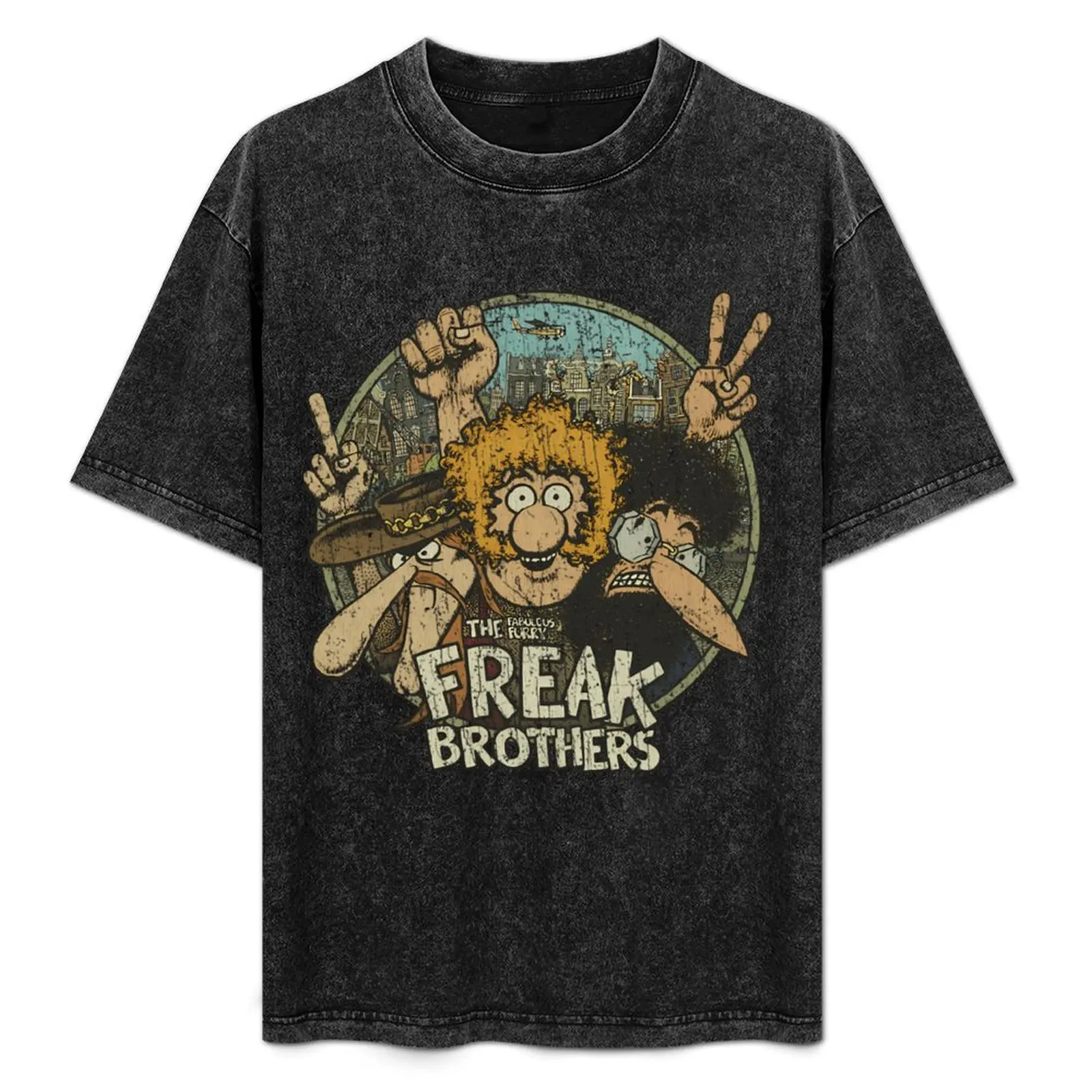 

The Fabulous Furry Freak Brothers 1968 T-Shirt Casual Everyday Short Sleeve T-Shirt