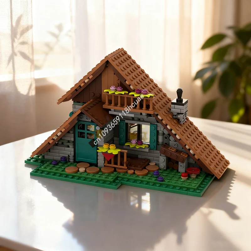 

565pcs MOC Alpine Cottage Creator 3 1ed Model Building Blocks Toy Assemble DIY Creative Idea Education Brick Christmas Gift Kids