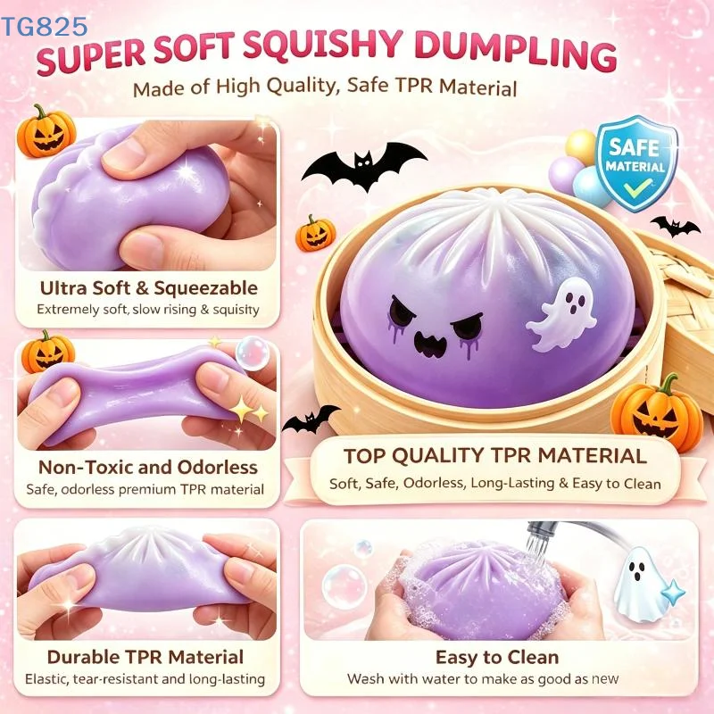 Electronics Latest Gadgets - 【AN】Halloween Dumpling Stress Toy, Cute Ghost