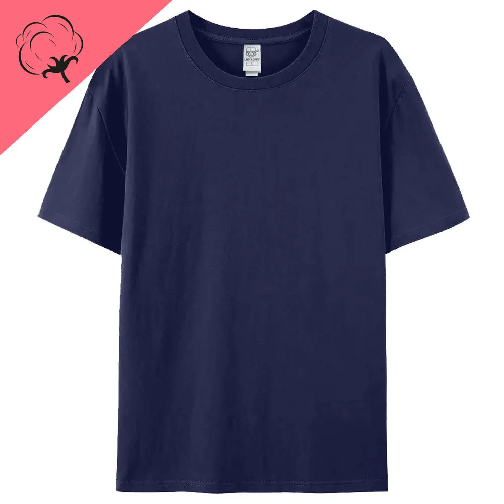 Customized  100% Cotton  Individuality T-shirt Breathable and Comfortable Men and Women Short Sleeves Printed T-shirt