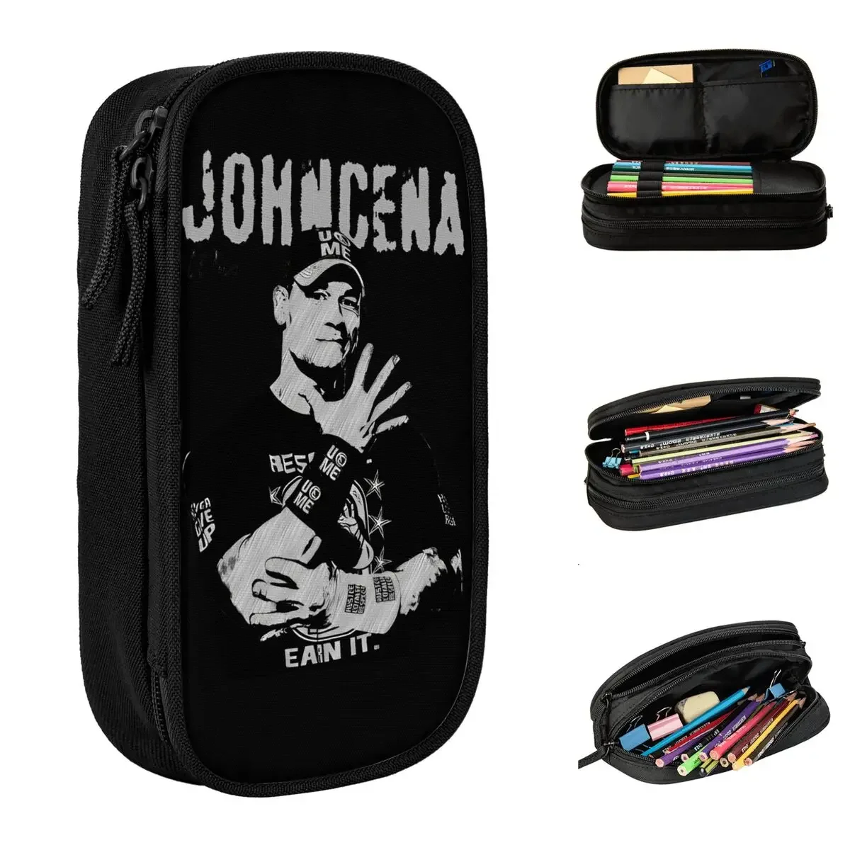 

John Cena 2025 Farewell Tour Pencil Case Pen Bag Student Large Storage Students School Gift Pencilcases