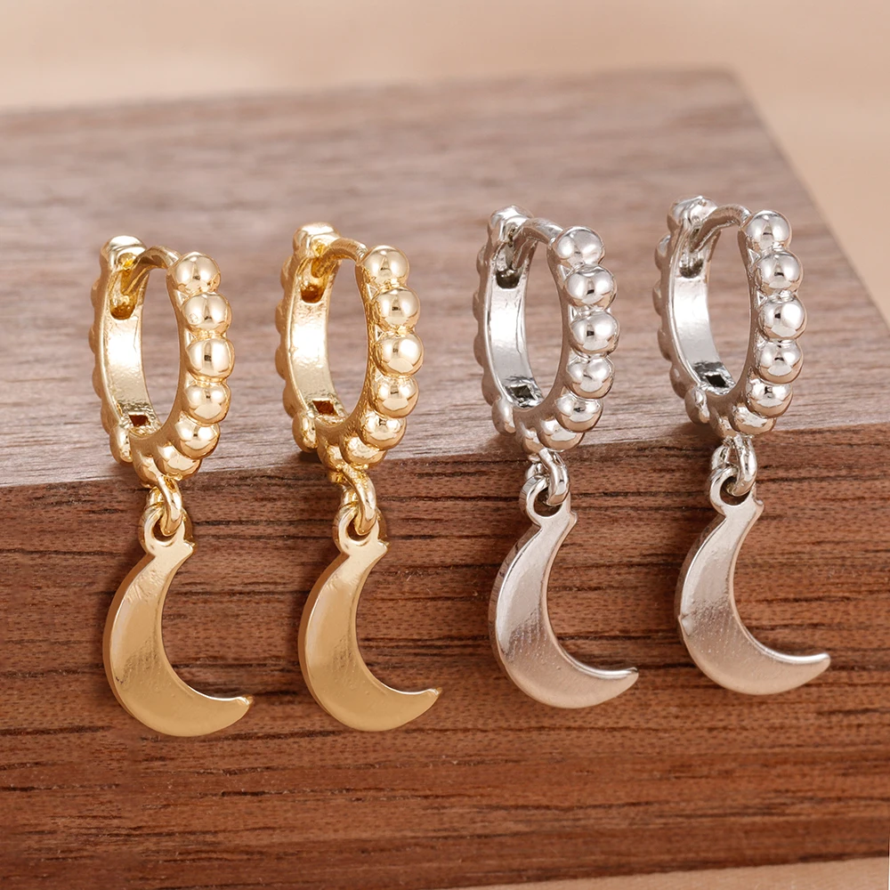 2PCS Light Luxury Trendy Moon  - Street Fashion Shoot 评论和价格