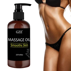 GZE Body Smooths Skin Massage Oil Infused with Collagen and Stem Cell Skin Tightening Moisturizing Firming Body Cleansing