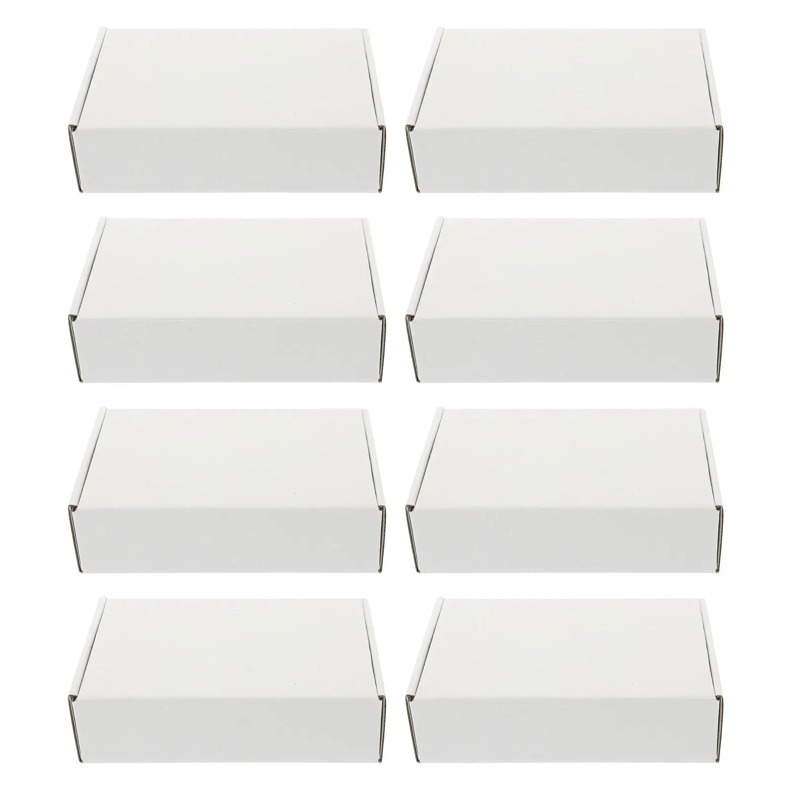 20 Pcs Express Packaging Box Corrugated Paper Storage Boxes White Cardboard Corrugated Shipping Boxes Reusable Storage