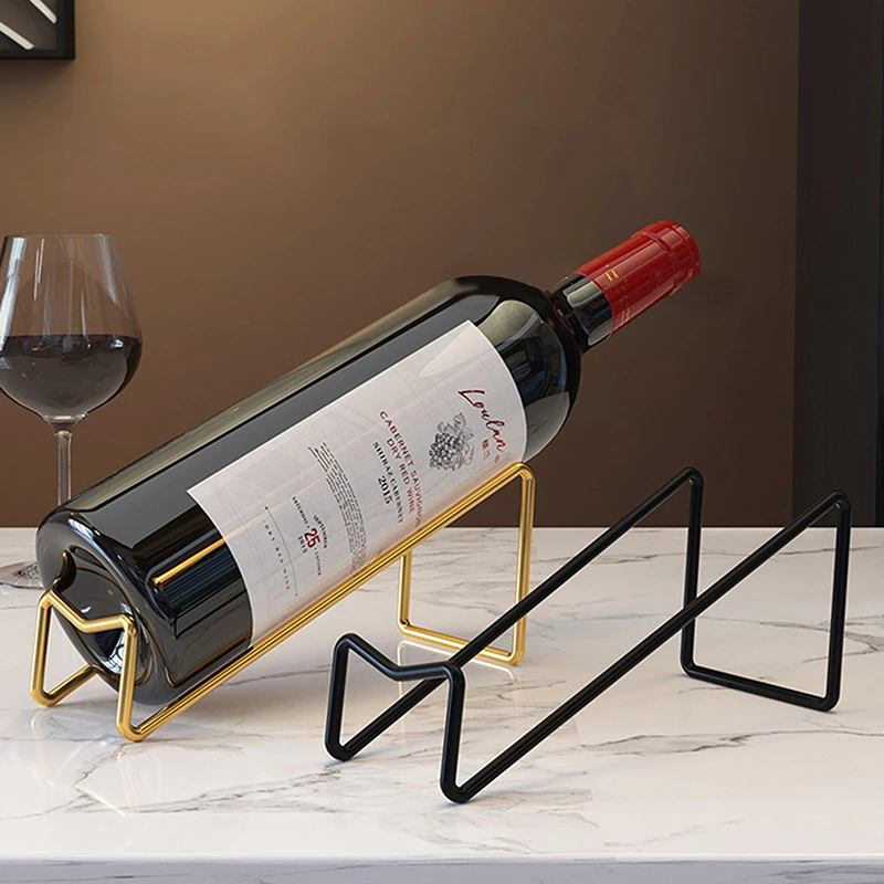 1 Pack Wine Bottle Rack Countertop Wine Bottle Display Rack Wine Storage Rack Simple Home Counter Decoration