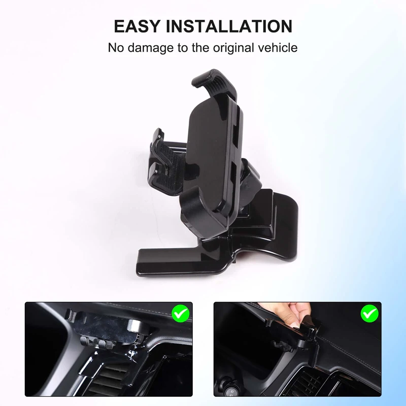 

For Volvo XC90 2015-2023 Black Mobile Phone Stand High Quality Smartphone Mount Bracket GPS Stand Support Car Cellphone Mount