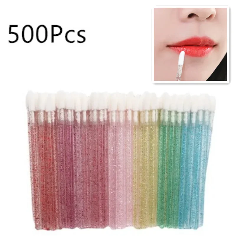 Makeup Lip Brushes cotton swab lip tint Disposable Mascara wand Crystal Eyelash Extension Supplies Applicator Cosmetics Brush