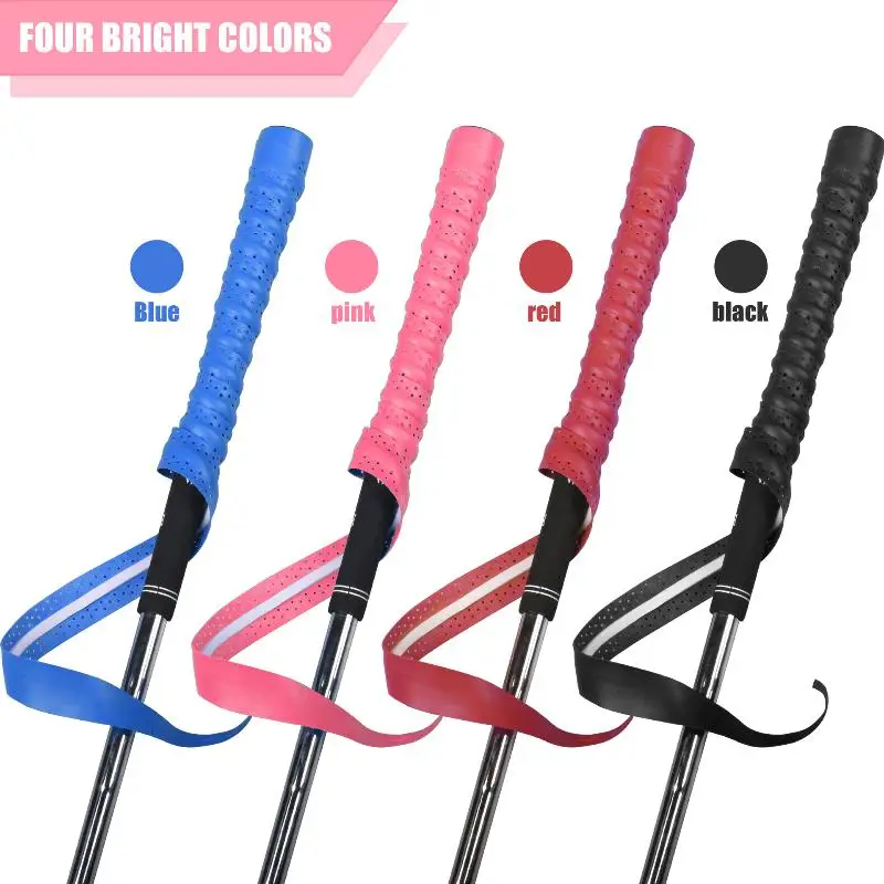 

RH. Golf Club Grip Tape Non-Slip Sweatproof PU Leather Golf Grips Wrapping Tape Easy Quick Replacement, Swing Stability