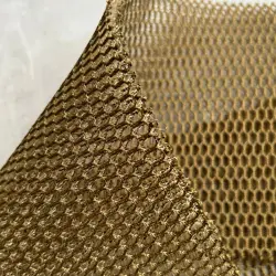 1X2Meters Polyester 3D Honeycomb Hexagonal Mesh Cloth Coyote Brown Breathable Wear-resistant Car Cushion Mattress Material