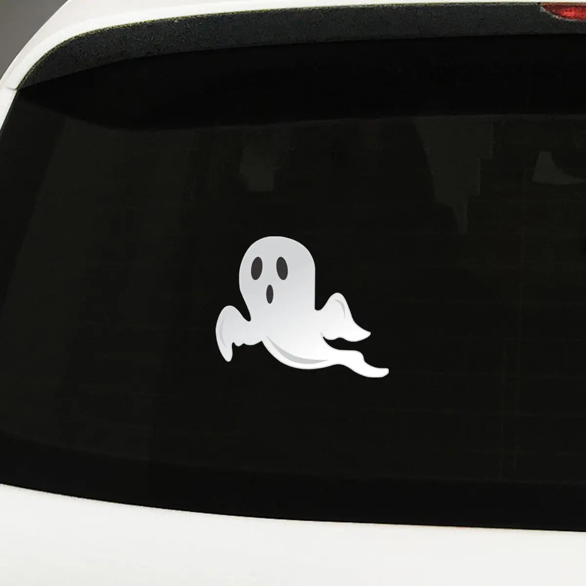 1pc adesivos engraçados fantasma, decalque de janela de carro assustador, adesivo de decoração de para-choque de carro em pvc à prova d'água