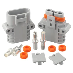 50 Amp 600V 6 AWG Grey Forklift Cable Power Connectors Plug Solar Panel Wire Connector Envio Gratis Kway