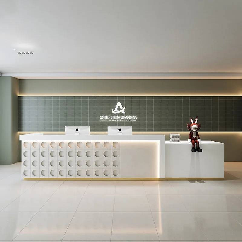 Paint Company Checkout Counters Simple Modern Yoga Studio Storage Checkout Counters Fashion High-end Furniture Cajero JT40C