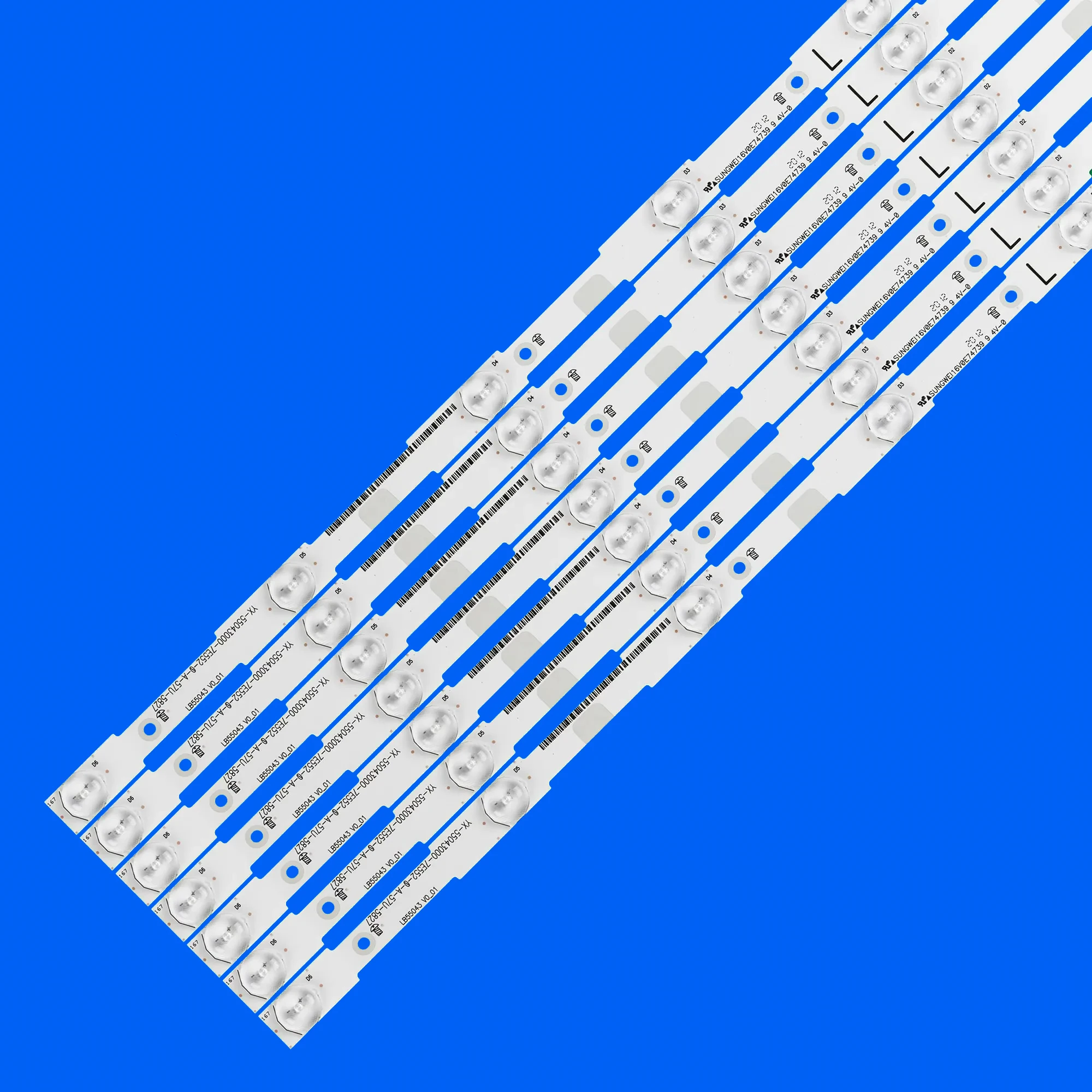 LED Backlight strip for 55PUT6400/12 55PUT4900/12 55HFL5010T/12 55LF5700-UA 55PFG5100/78 NS-55DR420NA16 TH-55LFE8E 555PFH5500/88
