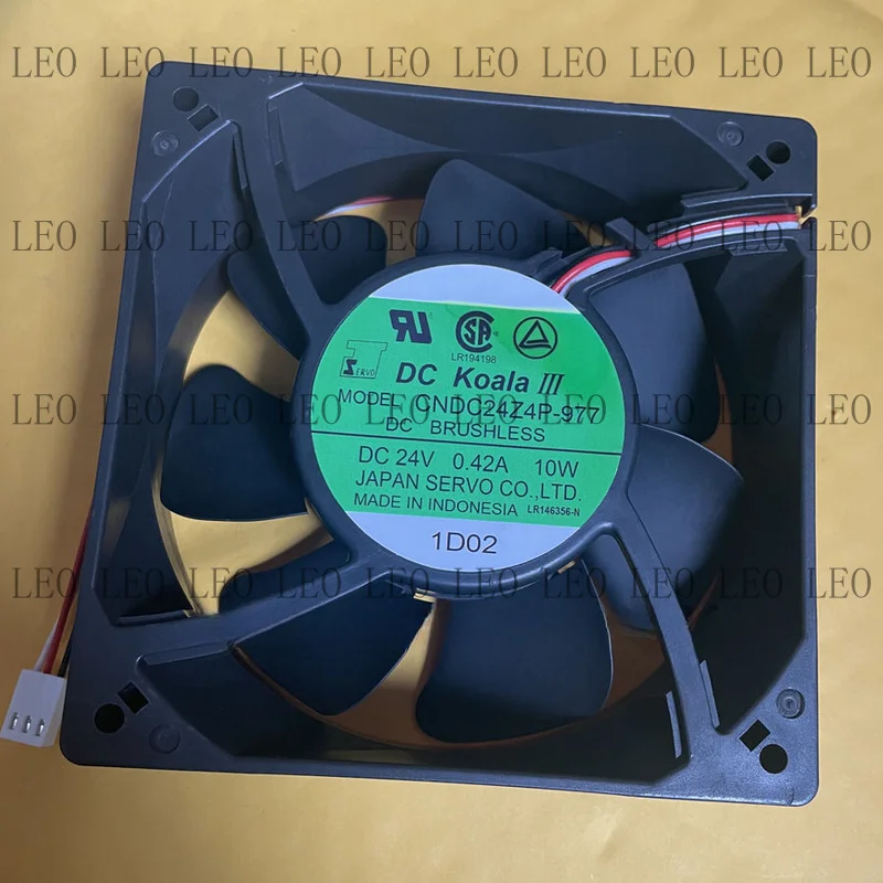 MY 1pcs  For SERVO CNDC24Z4P-977 24V 0.42A 10W 12CM 12038 3-wire fan