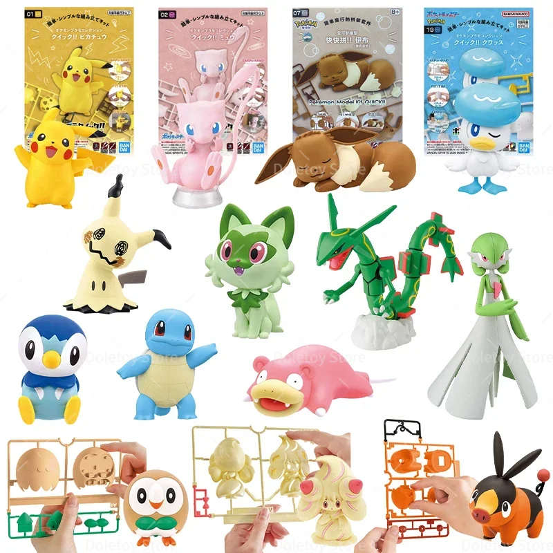 Original Pokemon Figur Pikachu Charmander Mew Eevee Action Modell Sammlerstück DIY Montagemodell Spielzeug Geschenke für Kinder