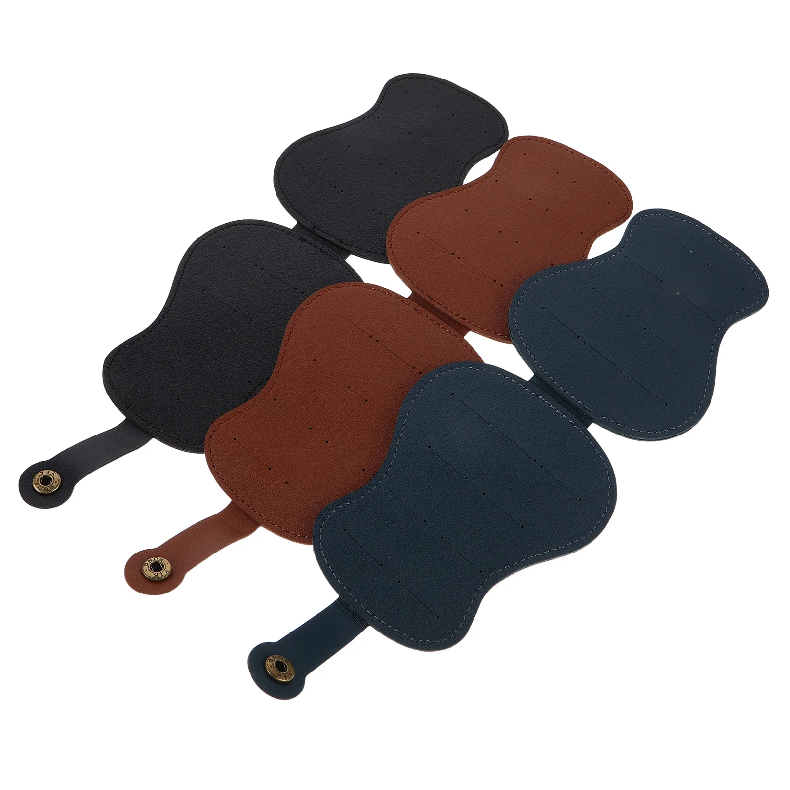 

3 Pcs Guitar Pick Storage Bag Picks Container Bags Case Pu Electric Holder Acoustic