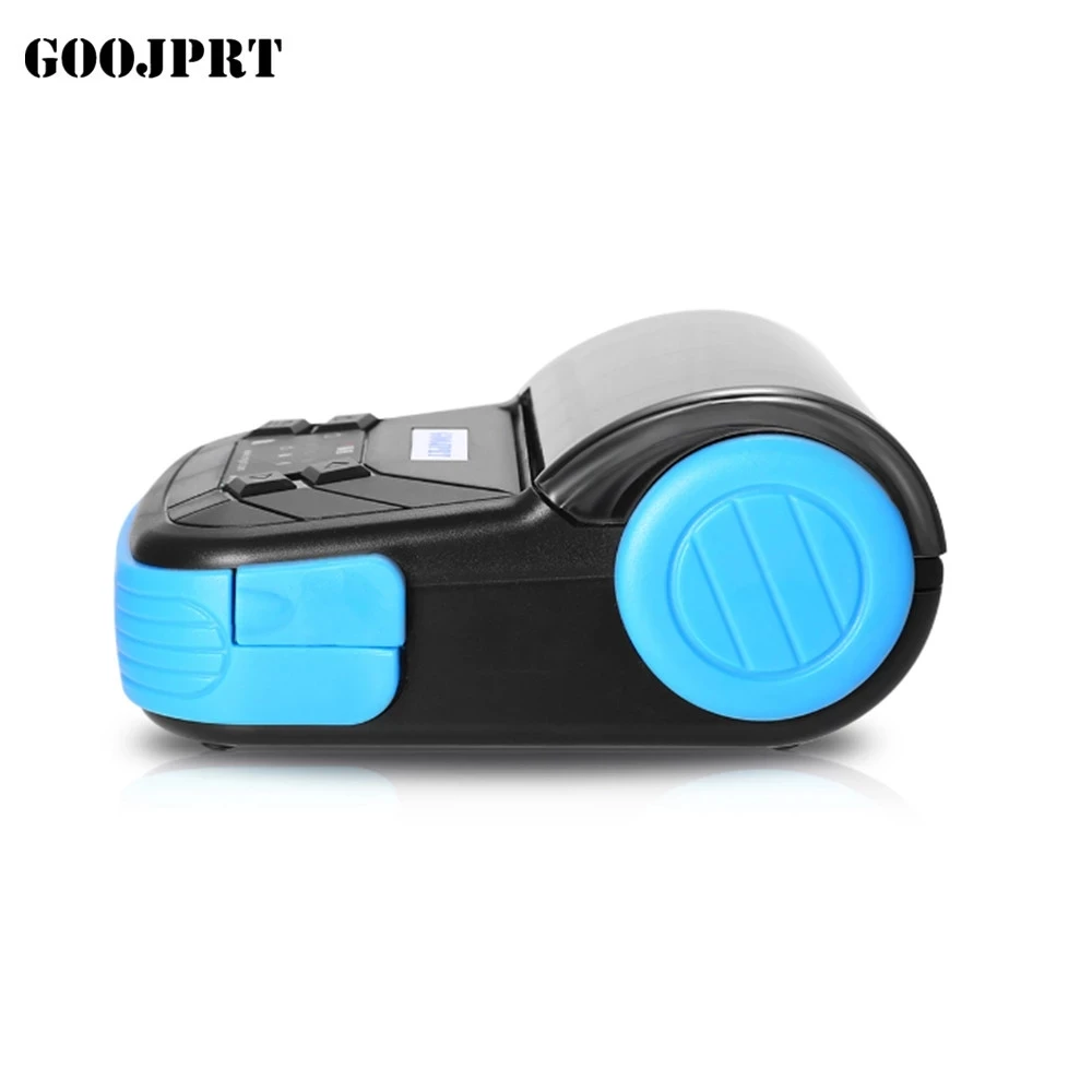 GOOJPRT Mini stampante portatile portatile POS termica Bluetooth bill nero blu 80mm per sistema Android iOS Windows