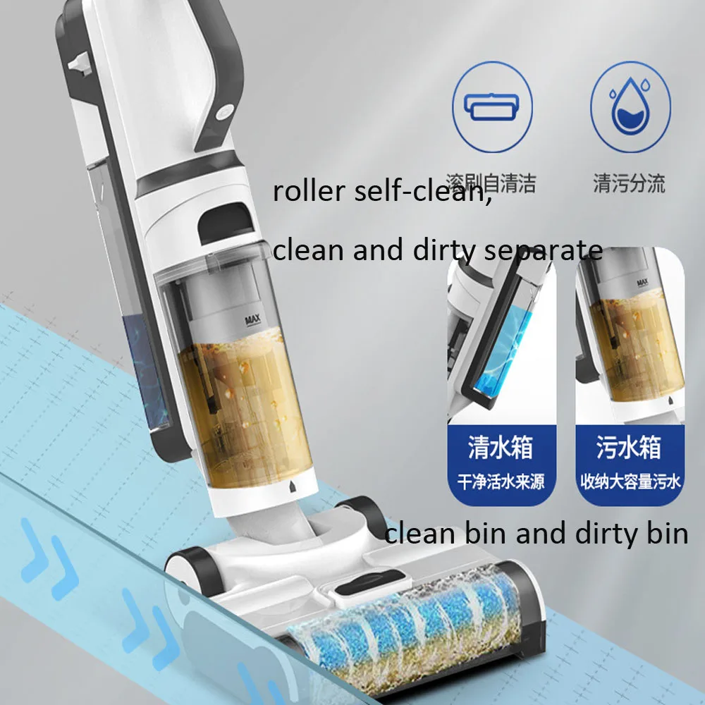 Smart Cordless Wet Dry Vacuum Cleaner and Mop, Hardwood Floors Cleaner, Lightweight & Long Run Time